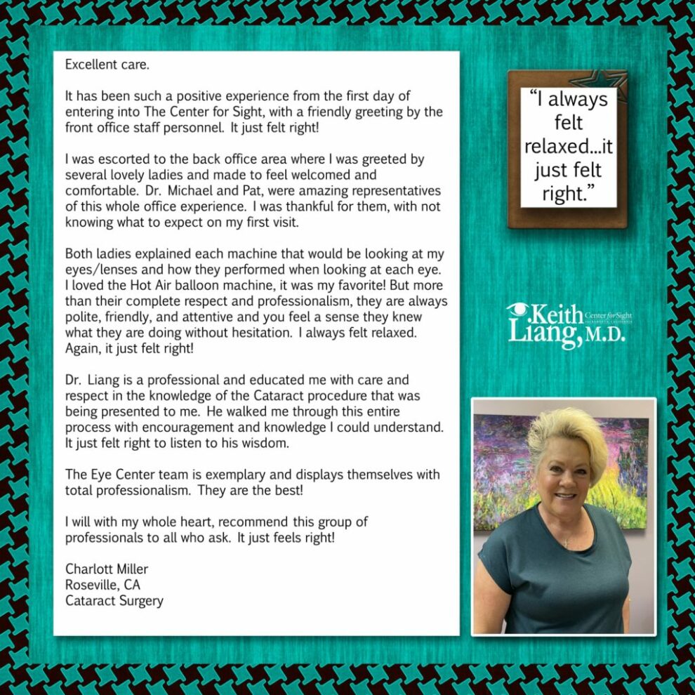 Charlott Miller Cataract Scrapbook